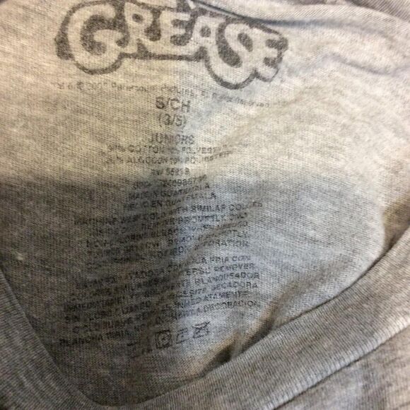 GREASE Girl Short Sleeve Tee Size S Gray - Picture 3 of 3